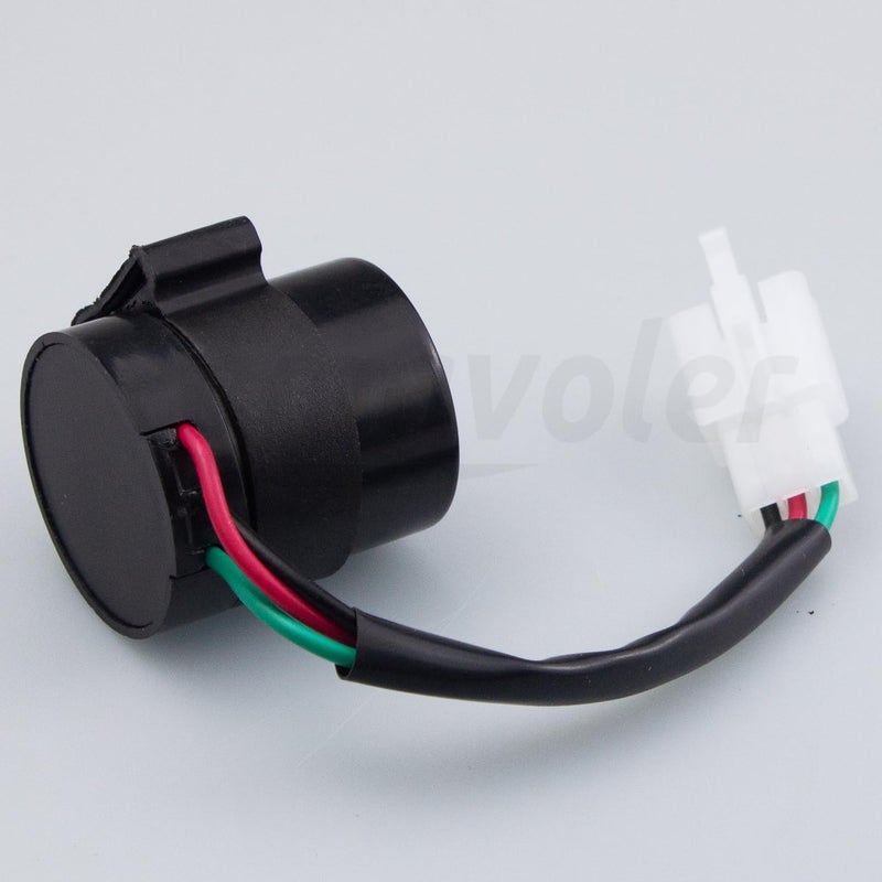 amavoler 2 PCS Signal Flasher 3 Pins Round Turn Signal Flasher Relay Blinker Black Aftermarket Parts Fit for GY6 50-250cc Scooters Moped ATV Pit Dirt Bike Motorcycles.(2 PCS) - Image 3
